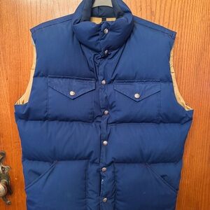 Vintage MADE IN USA BROWN LABEL The North Face Down Puffer Vest // 1970’s-1980’s